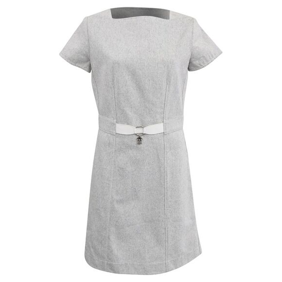 Hermès A-Line Mini Dress in White Cotton - Picture 1 of 8